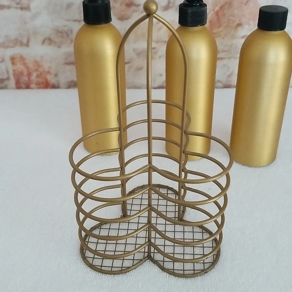 NWOT Bathroom Organizer Canister Storage Set (3)